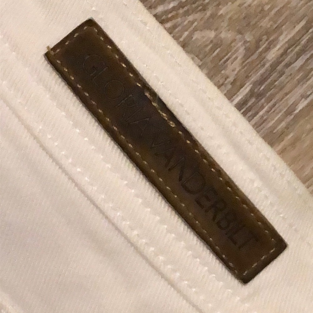 Gloria Vanderbilt Jeans White Denim Mom Jean Straight Leg - Picture 6 of 9